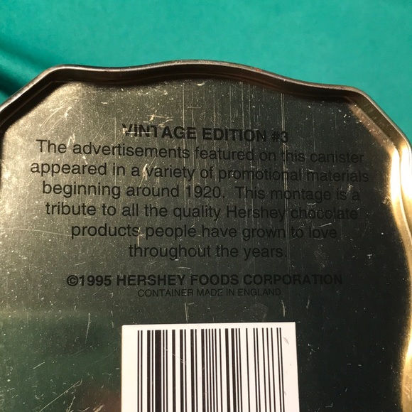 Hersheys Chocolate Canister Vintage Edition #3 - Picture 5 of 6